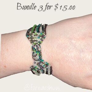Bundle 3 for $15 Beaded Multi-strand Bracelet With Magnetic Closure READ